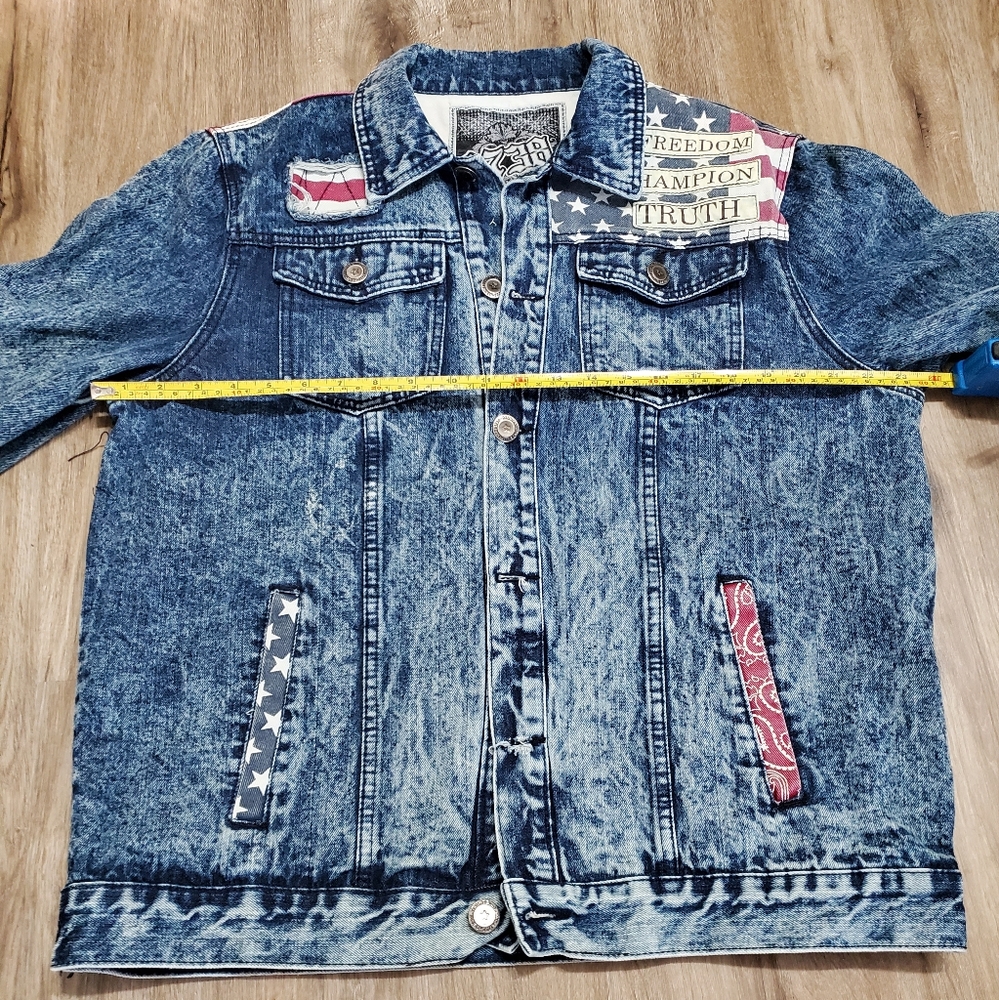 Men's Vintage Denim Jean Jacket - Picture 13 of 14